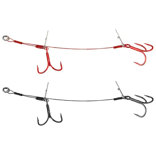 Оснастка Savage Gear Carbon49 Double Stinger #1 10.5cm 16kg (2 шт/уп.) - фото 1