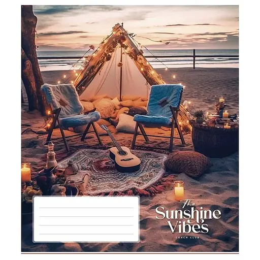 Зошит учнівський "Sunshine vibes" 048-3319L-3 у лінію, 48 аркушів