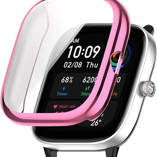 Чохол-накладка DK Silicone Face Case для Xiaomi Amazfit GTS 4 mini (pink rose)