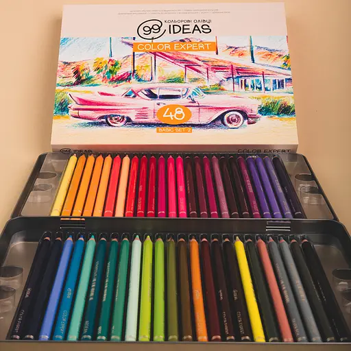 Набор цветных карандашей 99IDEAS "Color Expert" 48 цветов, Basic, металлическая коробка, 99CE-48BAS2 - фото 5