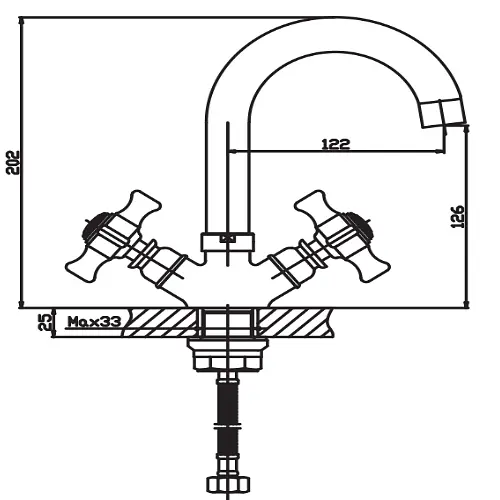 Змішувач для умивальника Haiba ZEON 274 HB0436 - фото 2