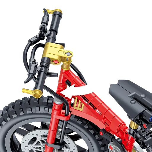 Конструктор велосипед ZHEGAO MOUNTAIN BIKE  гірський 235 деталей - фото 5