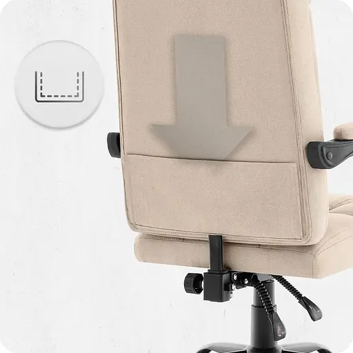 Крісло офісне Cabro C505 Beige тканина - фото 9