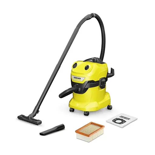 Пилосос Karcher професійний WD 4 V-20/5/22, 1000Вт контейнер 20л, 6.8кг - фото 1