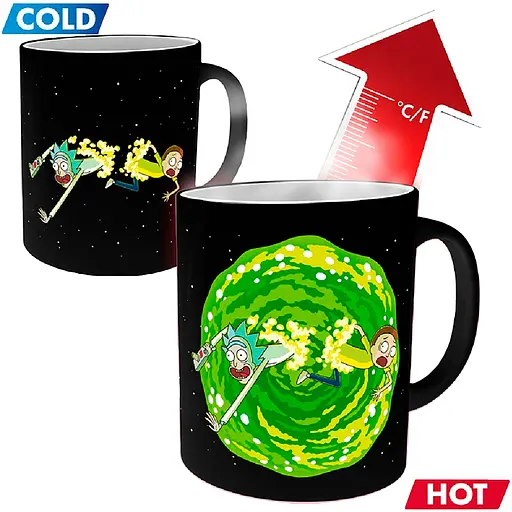 Чашка хамелеон Rick and Morty Portal (Рік і Морті) 320 мл - фото 4