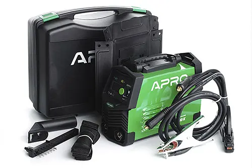 Сварочный аппарат инверторный Apro MMA-140 K+ набор кабелей в кейсе(894502) - фото 1