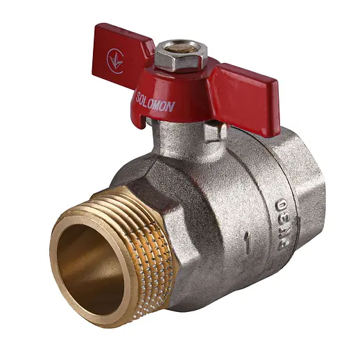 Кран кульовий прямий Solomon 1″ ЗВ КБ PN30 B1015 - фото 1