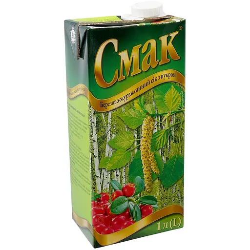 Сiк Смак березово-журавлинний 1 л