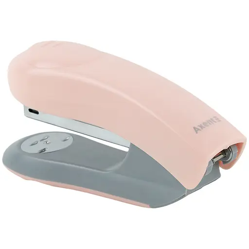 Степлер канцелярський Axent Welle-2 Pastelini №24/6 пластиковий 20 аркушів, рожевий (4820-10-A) - фото 2