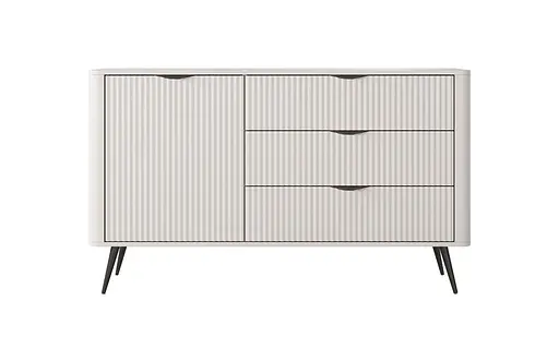 Комод Perfect Home Ланте / Lante 1-дверний з 3 шухлядами і чорними ніжками 1D3S/138 Беж (PFH-091178) - фото 5