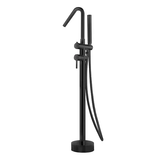 Напольный смеситель для ванны Imex Corcega черный матовый BBECO1/NG Черный матовый - фото 1