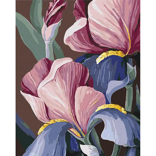 Картина за номерами "Півники" © Yana Biluhina Brushme BS53760 40x50 см