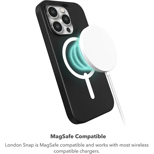 Протиударний чохол Gear4 Zagg London MagSafe для Iphone 15 Pro Max (6.7") тканинний Black Geo - фото 5