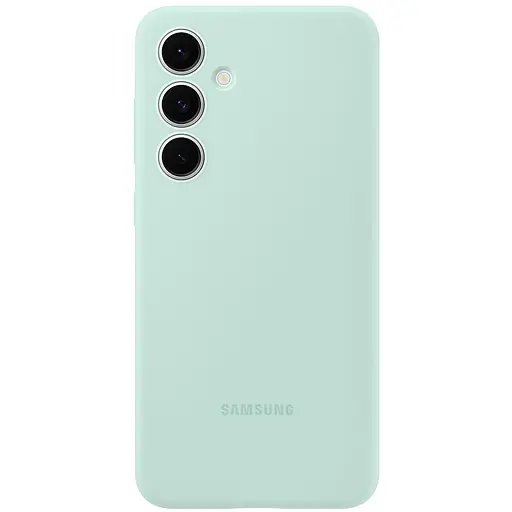Оригинальный силиконовый чехол Samsung Silicone Case для Samsung Galaxy S24 FE Mint (EF-PS721CMEGWW)