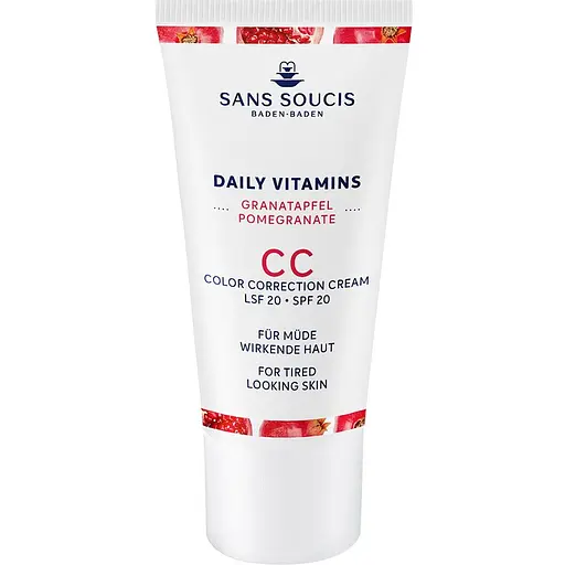 CC-крем коректор для обличчя Sans Soucis Daily Vitamins CC Cream SPF20 Гранат від втоми шкіри обличчя 30 мл - фото 1