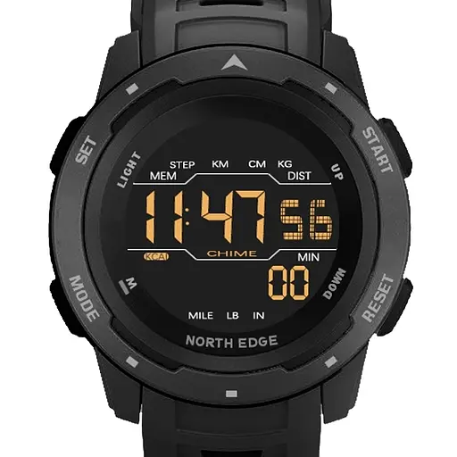 Наручные часы мужские North Edge MARS Pro Black 5BAR Черный (2666) - фото 2