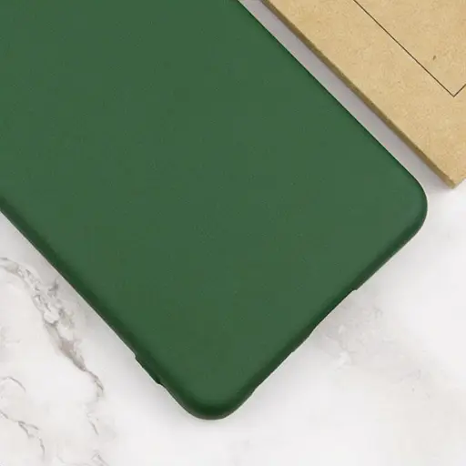 Чехол Getman TPU Liquid Silk Full Camera для Xiaomi Redmi Note 13 4G Зеленый/Dark green - фото 3