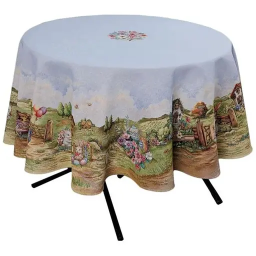 Скатерть Прованс Настроение Dх180 см (44262) - фото 1
