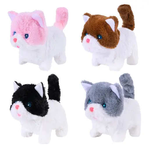 Мягкая интерактивная игрушка котенок, C23908, 15 см (в ассортименте)