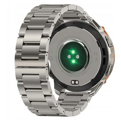 Умные тактические смарт-часы Kospet Tank T3 Ultra 2 модуль GPS Special Edition Два ремешка Silver (18652) - фото 6