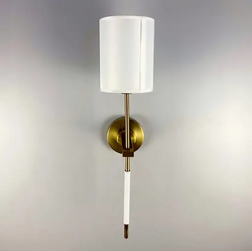 Класичне настінне бра з тканинним абажуром Line F W 1827/1 - фото 1