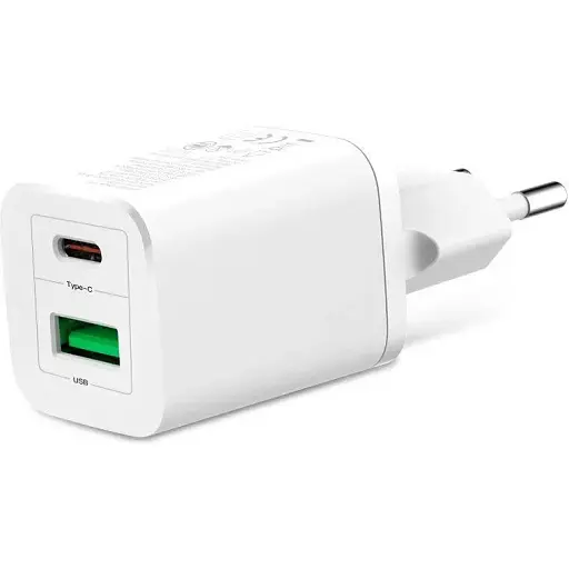 Зарядное устройство XO 30w 2 выхода USB + Type-C QC 3.0 - фото 1