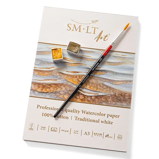 Склейка для акварелі PRO CREATE 300г/м2 10л білий папір SM-LT Art - фото 2