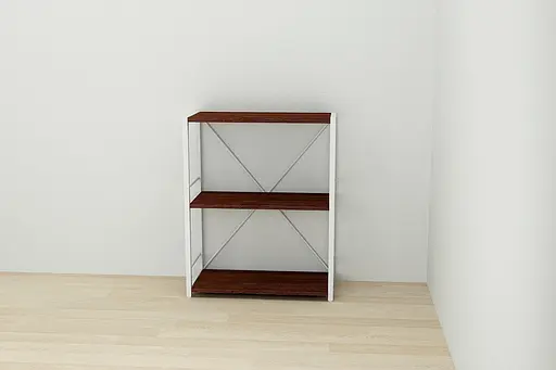 Этажерка 3/60 Ferrum-decor Серии Коннект 73x60x28 белый ДСП Венге 16мм (FRD-105524) - фото 2