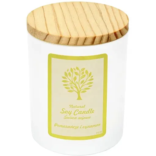 Свеча Aurora Natural Soy Candle апельсин и корица 150 г