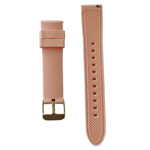 Ремінець каучуковий пудровий розмір 18