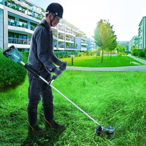 Триммер садовый Makita DUR368AZ аккумуляторный 18+18В - фото 2