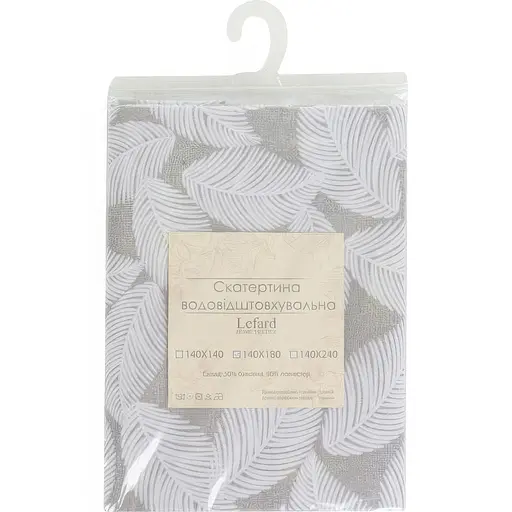 Скатертина водовідштовхувальна Lefard Home Textile Pineto gris 140х140 см (715-310) - фото 5