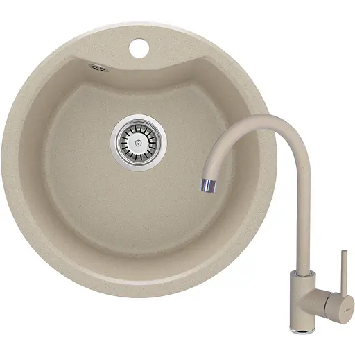 Мойка кухонная Deante Solis + смеситель BEN_762M ZRSB7803 - фото 1