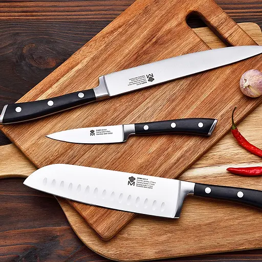 Нож кухонный санток MasterPro BGMP-4311 Foodies collection 17.5 см (00000054390) - фото 4