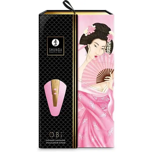 Клиторальный вибратор Shunga Obi Light Pink - фото 8