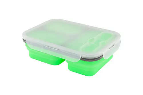 Трехкамерный силиконовый Ланч бокс Camry CR 6698 - фото 4