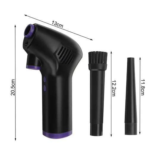 Портативний повітряний компресор на акумуляторі для продування ПК, ноутбуків, кондиціонерів Nectronix RPM-6000 (100803) - фото 4