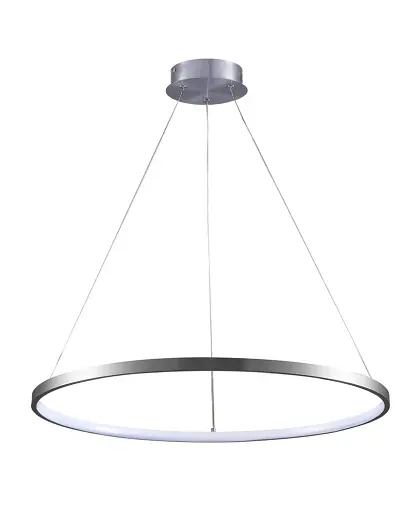 Підвісний світильник, люстра Goldlux 330000 Lea 1 Led 1x20W 4000K 2600Lm IP20 Срібло - фото 1