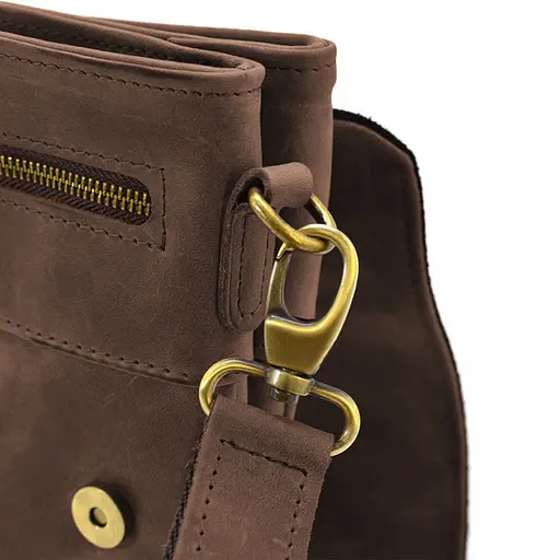 Чоловіча шкіряна сумка через плече TARWA 25х24х5 см sum0025353 - фото 9