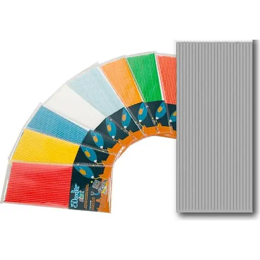 Набор стержней для 3D ручки 3Doodler Start 24 шт Серый (3DS-ECO08-GREY-24) [113406] - фото 3