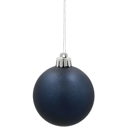 Комплект елочных шариков Chomik пластиковые 6 см синие 8 шт. (GIF3979) - фото 3