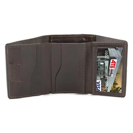 Жіночий шкіряний гаманець Grande Pelle 8х10х2 см acs0029356 - фото 6