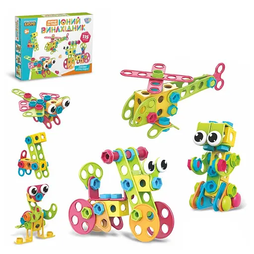 Конструктор Limo Toy Юний винахідник на шурупах, 115 деталей (KB 094) - фото 2