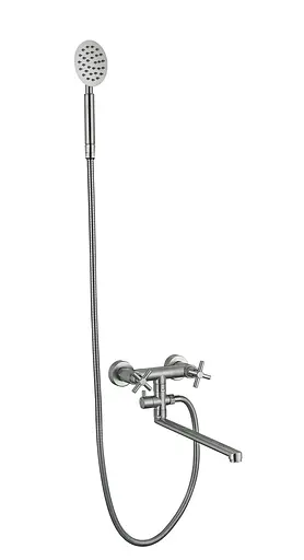 Змішувач для ванни Wezer VAL6-10 сатин Хром матовый - фото 1