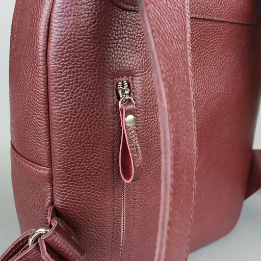 Кожаный рюкзак Groove M марсала флотар - фото 7