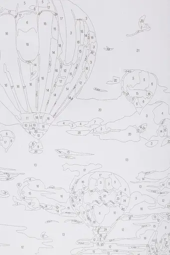 Набір для розпису по номерах "Повітряні кулі над оазисом" 40*50 см, IDEA2-GX47340, ТМ "99IDEAS" - фото 7