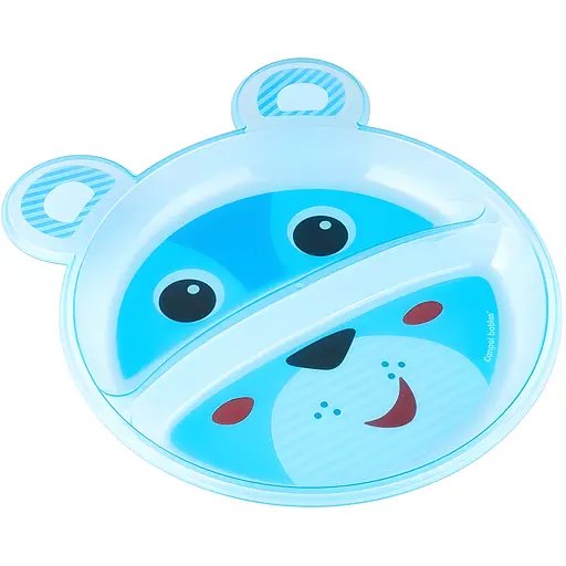 Тарілка порційна Canpol babies Ведмедик бірюзовий (74/005)