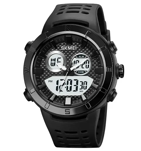 Часы мужские наручные спортивные Skmei 2014 (Черный с белым)