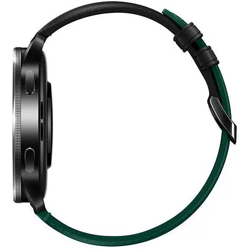 Безель і шкіряний ремінець Sikai для смартгодинника Xiaomi Watch S3/S4 Black-green - фото 8