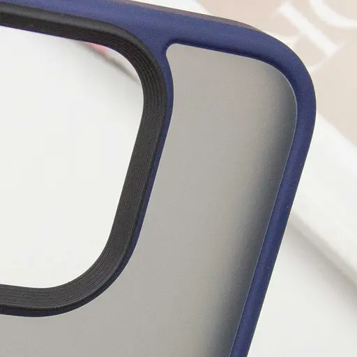 Чохол Epik TPU+PC Metal Buttons для Apple iPhone 16 Pro 6.3 Синій - фото 6